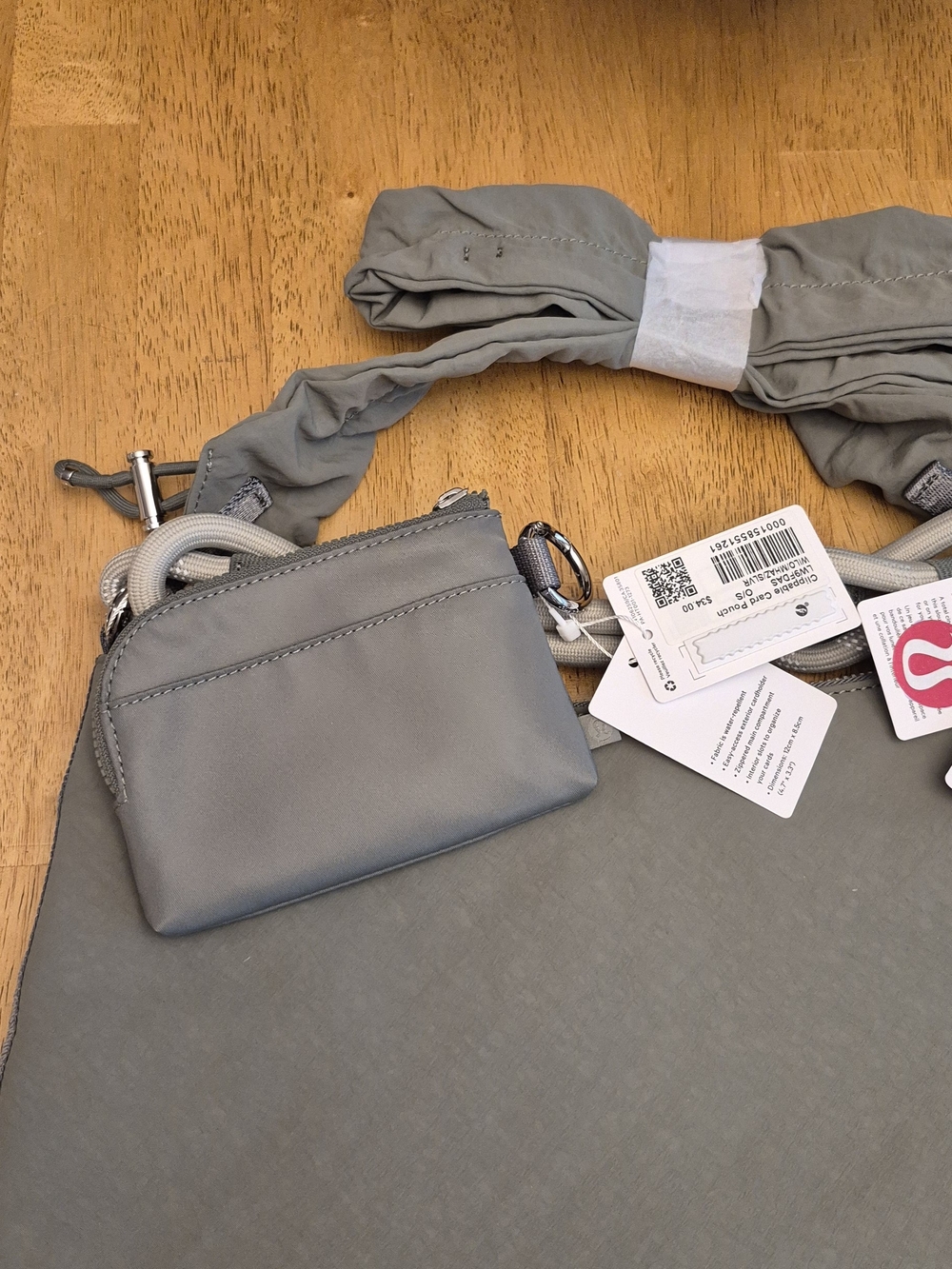 Lululemon SET Convertable Ruche Strap Crossbody & Wallet Willow Leaf Meadow Haze - Picture 4 of 9